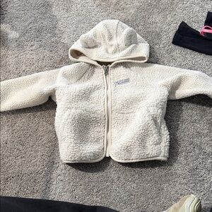 Columbia Kids Off-White Fleece Jacket